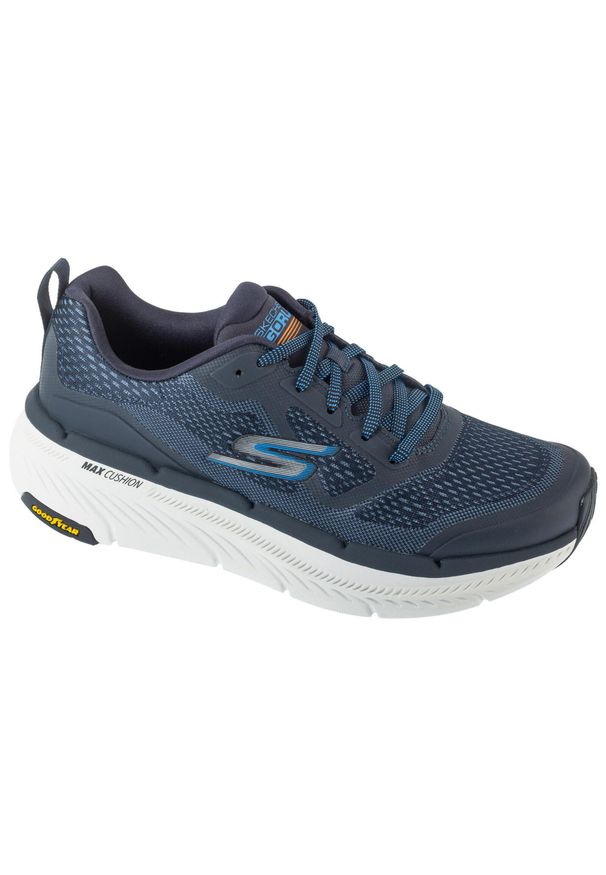 skechers - Buty do biegania męskie, Max Cushioning Premier 2.0. Kolor: niebieski. Model: Skechers Sport. Sport: bieganie