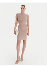 Marciano Guess Spódnica ołówkowa 5BGD00 5661Z Beżowy Slim Fit. Kolor: beżowy. Materiał: syntetyk