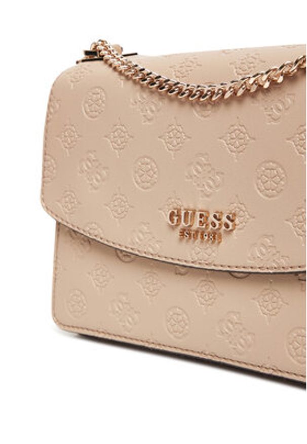 Guess Torebka Phoebe HWPD96 65210 Beżowy. Kolor: beżowy. Materiał: skórzane