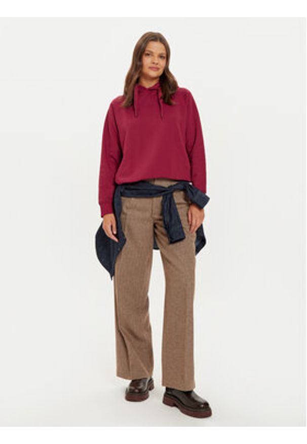 Pepe Jeans Bluza Felicity PL581462 Czerwony Regular Fit. Kolor: czerwony. Materiał: bawełna