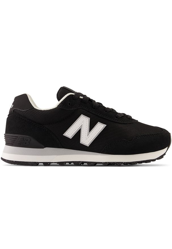 Buty damskie New Balance WL515BLK – czarne. Okazja: na co dzień. Kolor: czarny. Materiał: dresówka, guma, syntetyk, zamsz, materiał, skóra, tworzywo sztuczne. Szerokość cholewki: normalna