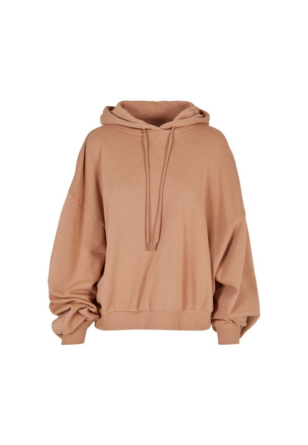 Urban Classics - Damska Bluza Z Frotte Organic Oversized Hoodie. Kolor: pomarańczowy, wielokolorowy, żółty