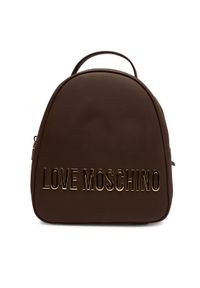Love Moschino - LOVE MOSCHINO Plecak JC4197PP1NKD0301 Brązowy. Kolor: brązowy. Materiał: skóra