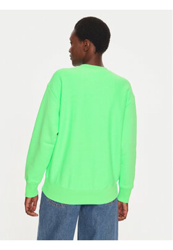 Champion Bluza 116240 Zielony Loose Fit. Kolor: zielony. Materiał: bawełna