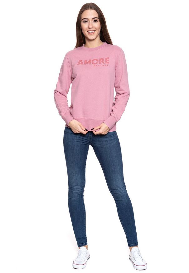 Mustang - BLUZA MUSTANG DAMSKA Bea C Print 1009099 8148. Wzór: nadruk