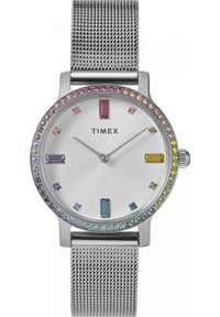 Zegarek Timex Zegarek damski Timex TW2W79000 CYRKONIE srebrny. Kolor: srebrny #1