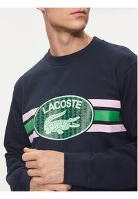 Lacoste Bluza SH1420 Granatowy Regular Fit. Kolor: niebieski. Materiał: bawełna #3