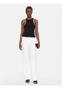 Fracomina Top FS25ST2009J401R9 Czarny Slim Fit. Kolor: czarny. Materiał: bawełna