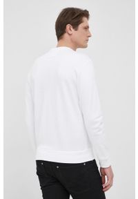 Emporio Armani bluza męska kolor biały. Okazja: na co dzień. Kolor: biały. Materiał: dzianina. Wzór: nadruk. Styl: casual #3