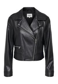only - ONLY Kurtka z imitacji skóry Carmen 15361396 Czarny Regular Fit. Typ kołnierza: typu carmen. Kolor: czarny. Materiał: skóra #5