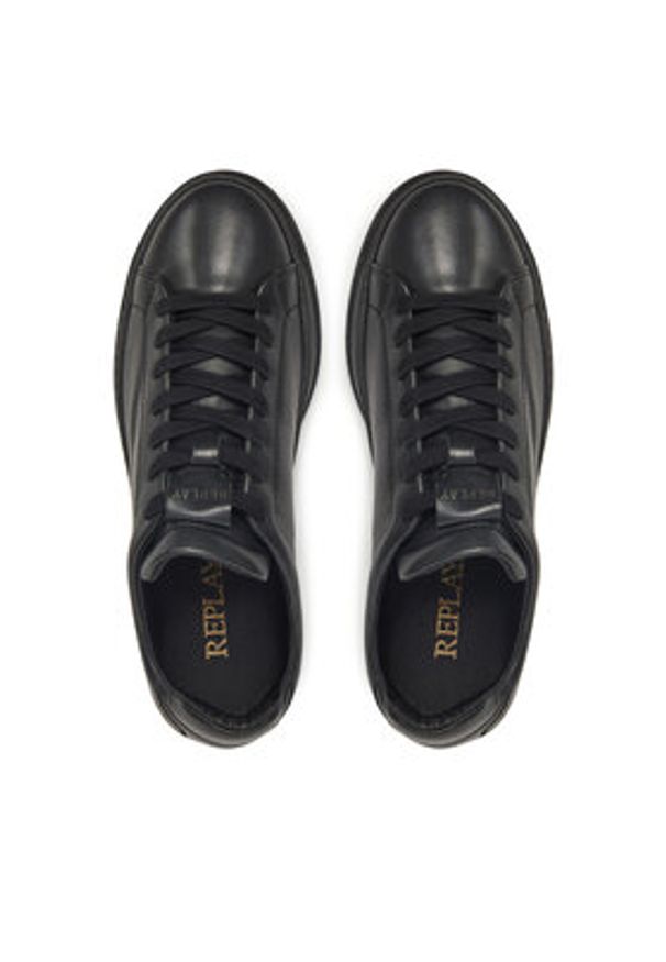 Replay - REPLAY Sneakersy GMZ3R .000.C0046L Czarny. Kolor: czarny. Materiał: skóra