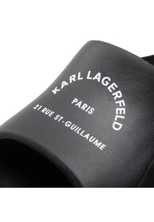 Karl Lagerfeld - KARL LAGERFELD Klapki KL85008 Czarny. Kolor: czarny. Materiał: syntetyk