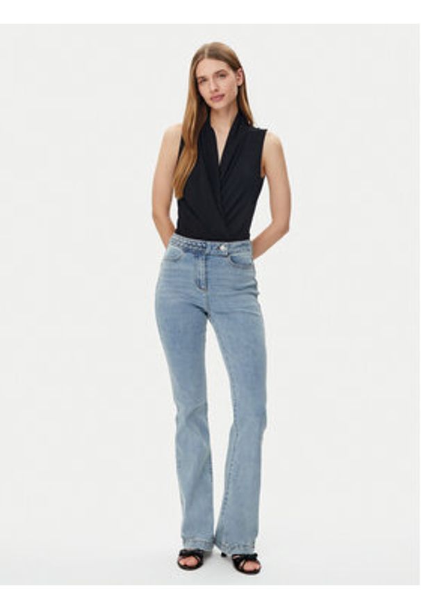 Morgan Jeansy 222-PKELY Niebieski Straight Fit. Kolor: niebieski