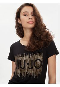 Liu Jo T-Shirt VA4154 JS360 Czarny Regular Fit. Kolor: czarny. Materiał: wiskoza