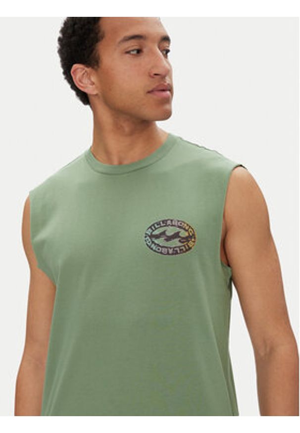 Billabong Tank top EBYZT00305 Zielony Regular Fit. Kolor: zielony. Materiał: bawełna