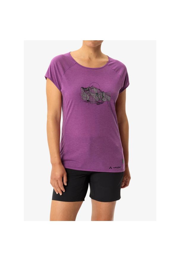 Koszulka szybkoschnąca damska Vaude Tekoa T-Shirt II. Kolor: fioletowy
