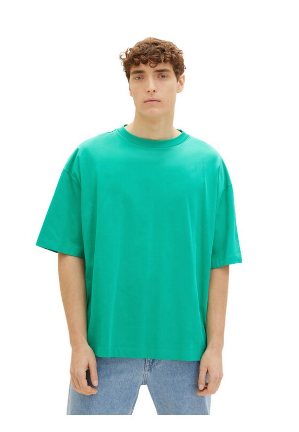 Tom Tailor Denim T-Shirt 1035912 Zielony. Kolor: zielony. Materiał: denim