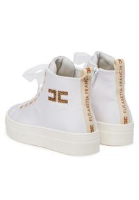 Elisabetta Franchi Sneakersy F4-A9E-0243 Biały. Kolor: biały. Materiał: materiał #6