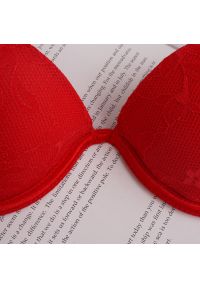 Intica - Biustonosz push-up regulowany z majtkami komplet modelujący Starlin. Kolor: czerwony. Materiał: materiał #7