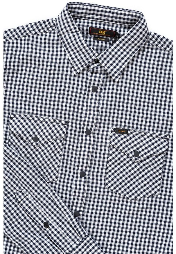 Lee - LEE WESTERN SHIRT MĘSKA KOSZULA W KRATĘ BLACK L644NL01 112115593