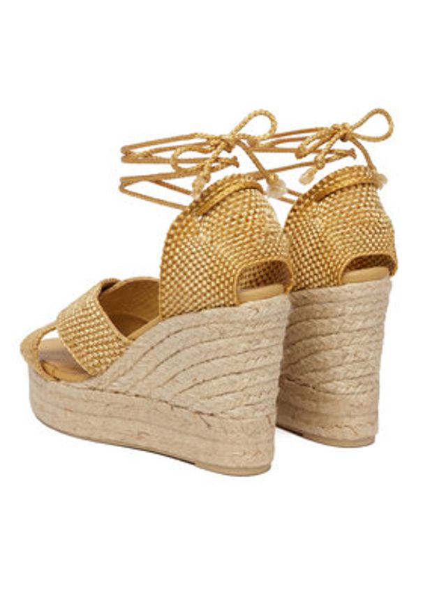 Castañer Espadryle Becca/8ED/298 Beżowy. Kolor: beżowy. Materiał: materiał