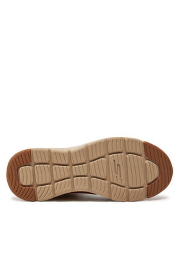 skechers - Skechers Botki Glacial Ultra - Wonderland 144202 Brązowy. Kolor: brązowy. Materiał: skóra