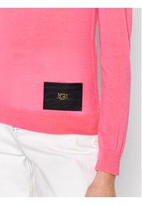 N°21 Sweter 22I N2M0 A034 9000 Różowy Regular Fit. Kolor: różowy. Materiał: wełna #4