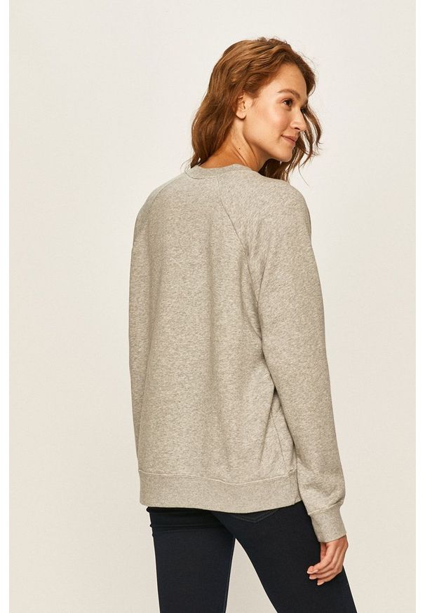 Nike Sportswear - Bluza. Okazja: na co dzień. Kolor: szary. Materiał: dzianina. Długość rękawa: raglanowy rękaw. Styl: casual