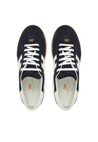 Elisabetta Franchi Sneakersy SA-51-G51E2-V400 Granatowy. Kolor: niebieski. Materiał: skóra, zamsz #3