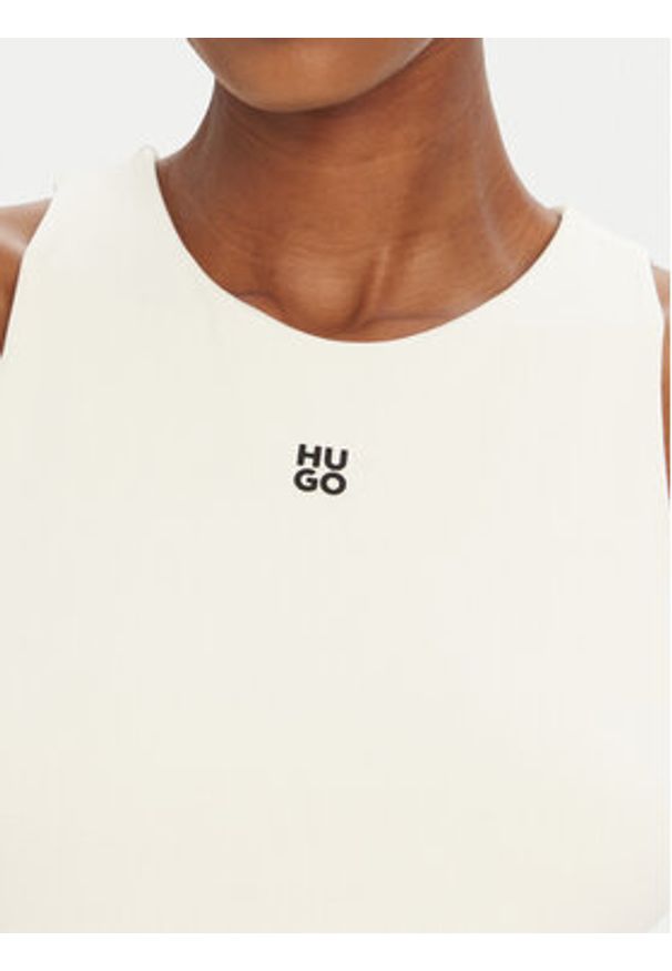 Hugo - HUGO Body Dasiel 50545196 Écru Slim Fit. Kolor: kremowy. Materiał: syntetyk