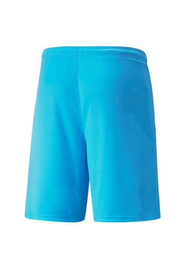Spodenki sportowe męskie Puma Teamliga. Kolor: wielokolorowy, niebieski, czarny. Materiał: materiał, syntetyk. Długość: krótkie. Sport: piłka nożna