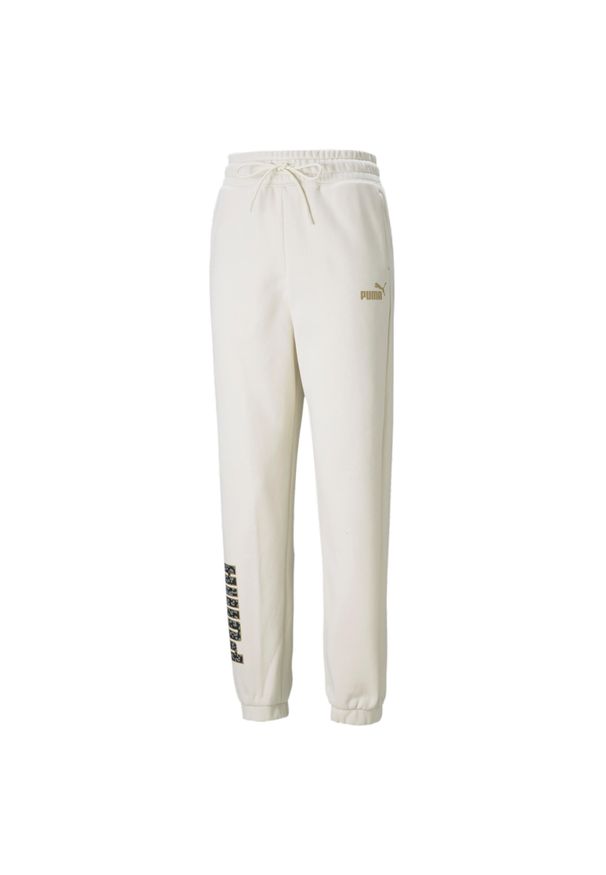 Spodnie damskie Puma WINTERIZED. Kolor: beżowy. Długość: długie