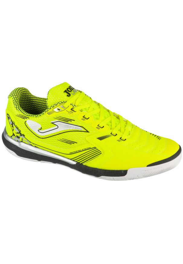 Joma - Buty halowe do piłki nożnej męskie, Liga 5 25 LIGS IN. Kolor: żółty. Materiał: materiał, syntetyk. Sport: piłka nożna