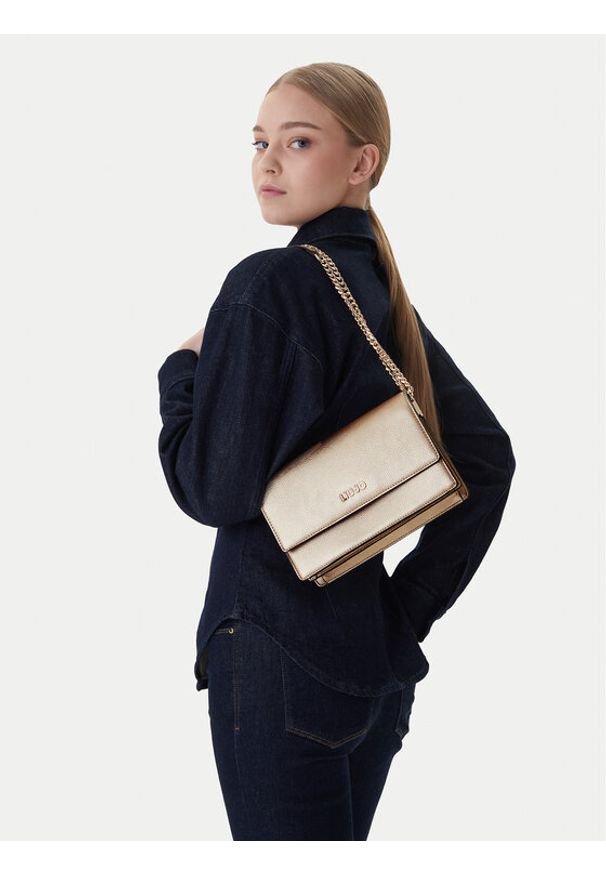 Liu Jo Torebka AA6210 E1012 Złoty. Kolor: złoty. Materiał: skórzane