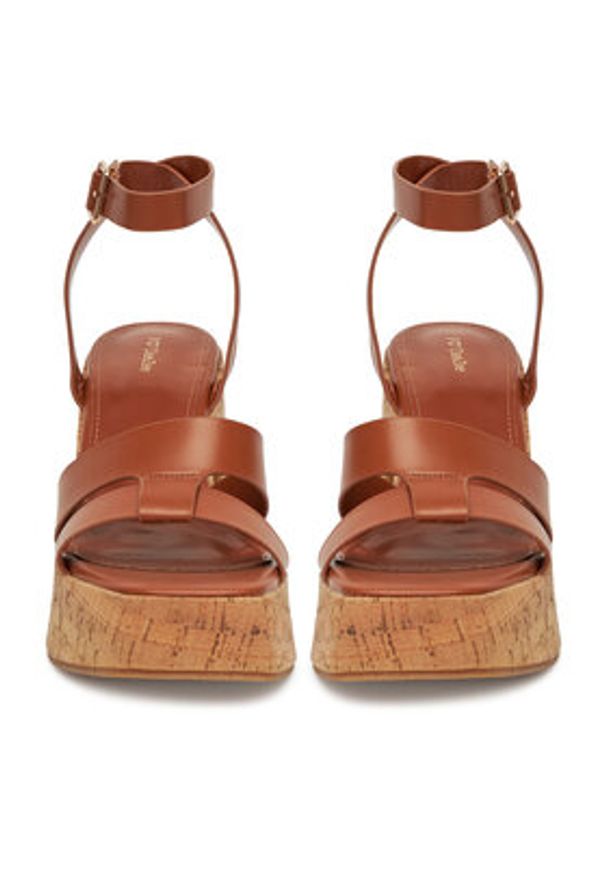 DeeZee Sandały F23858 Brązowy. Kolor: brązowy. Materiał: materiał, syntetyk