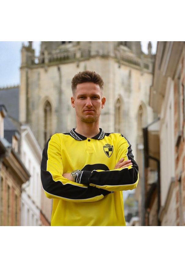 COPA FOOTBALL - Koszulka retro piłkarska dla dorosłych - Lierse SK 1997 - Żółta. Kolor: żółty. Sport: piłka nożna