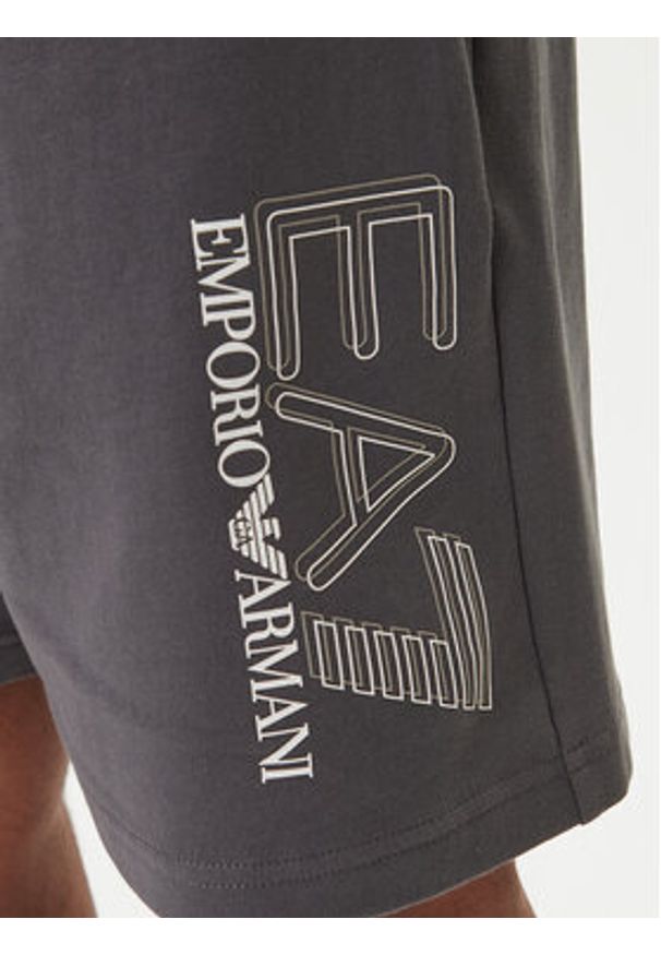 EA7 Emporio Armani Szorty sportowe 7M001315 AF13512 Szary Regular Fit. Kolor: szary. Materiał: bawełna. Styl: sportowy