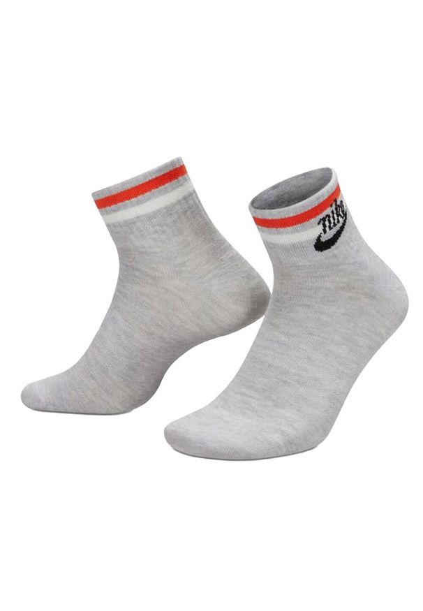 Nike - Skarpety Unisex Dla Dorosłych Essentials Everyday (zestaw 3 Sztuk). Kolor: szary. Sport: turystyka piesza
