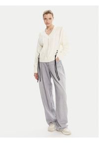 BOSS Sweter C_Fangallo 50545875 Beżowy Regular Fit. Kolor: beżowy. Materiał: bawełna #4
