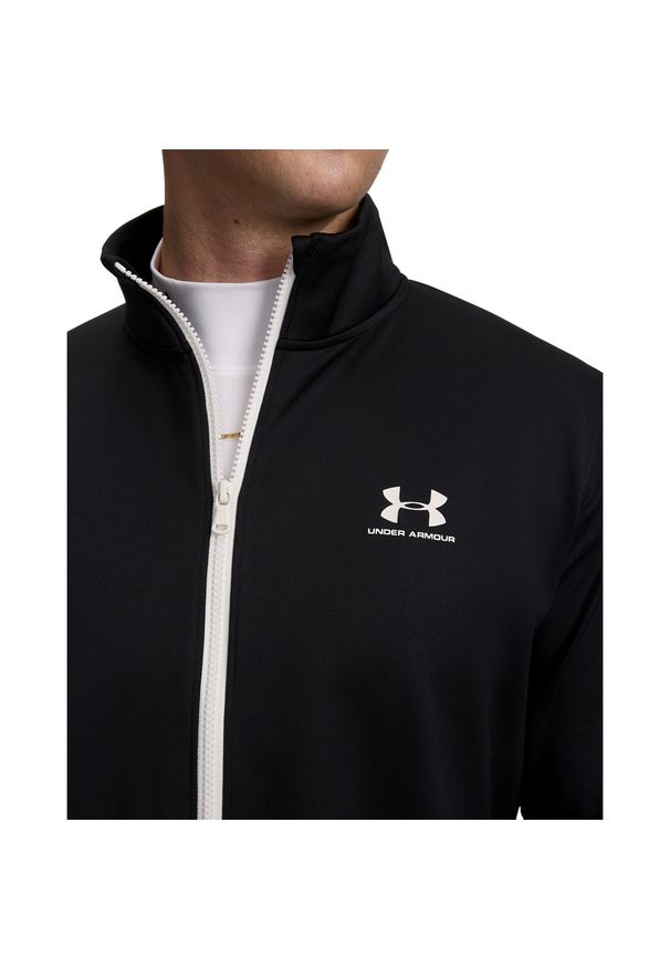 Bluza męska Under Armour Sportstyle Tricot Jacket (1329293-002). Kolor: czarny. Długość: długie. Styl: klasyczny