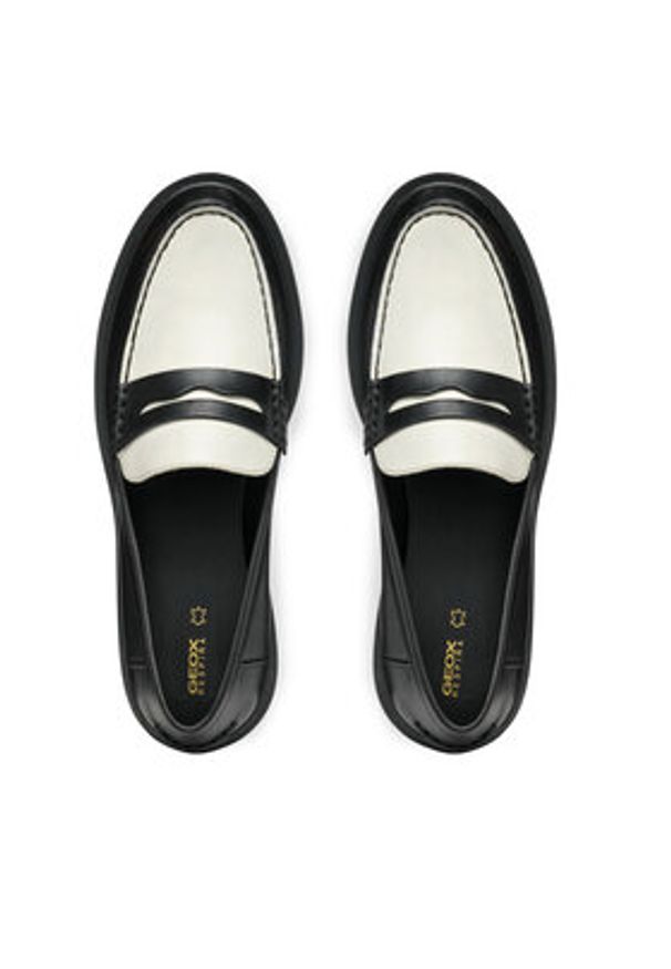 Geox Loafersy D Spherica Ec1 D25QRA 00043 C9B5V Czarny. Kolor: czarny. Materiał: skóra