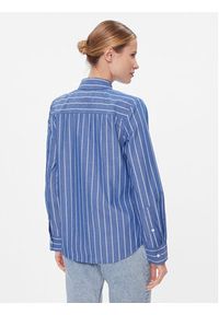 TOMMY HILFIGER - Tommy Hilfiger Koszula Baseball Stripe Regular Shirt WW0WW41155 Niebieski Regular Fit. Kolor: niebieski. Materiał: bawełna #5