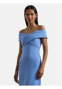 Lauren Ralph Lauren - LAUREN RALPH LAUREN Sukienka wieczorowa 253936391006 Niebieski Slim Fit. Kolor: niebieski. Materiał: syntetyk. Styl: wizytowy