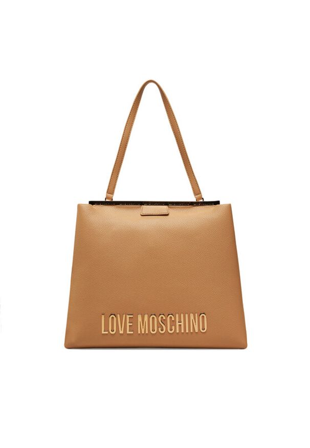 Love Moschino - LOVE MOSCHINO Torebka JC4054PP1MLG0105 Beżowy. Kolor: beżowy. Materiał: skórzane