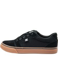 Trampki DC Shoes Anvil, Mężczyźni. Kolor: czarny. Materiał: zamsz, materiał. Sport: skateboard