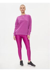 Under Armour Bluza Ua Rival Fleece Crew 1379508 Biały Loose Fit. Kolor: biały. Materiał: bawełna #2