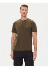 Parajumpers T-Shirt Patch 25WMPMTSEY29 Khaki Regular Fit. Kolor: brązowy. Materiał: bawełna