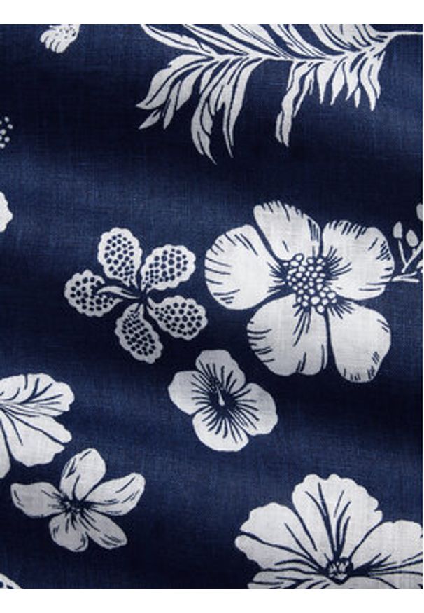 Polo Ralph Lauren Koszula 710B14227001 Granatowy Classic Fit. Typ kołnierza: polo. Kolor: niebieski. Materiał: len