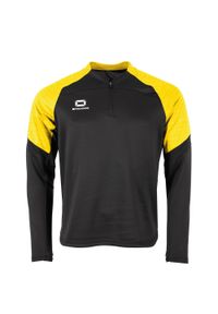 STANNO - Dziecięca bluza dresowa 1/4 z zamkiem błyskawicznym Stanno Bolt. Kolor: czarny, żółty, wielokolorowy. Materiał: dresówka