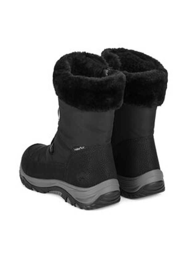 Rieker Śniegowce M9683-00 Czarny. Kolor: czarny. Materiał: materiał